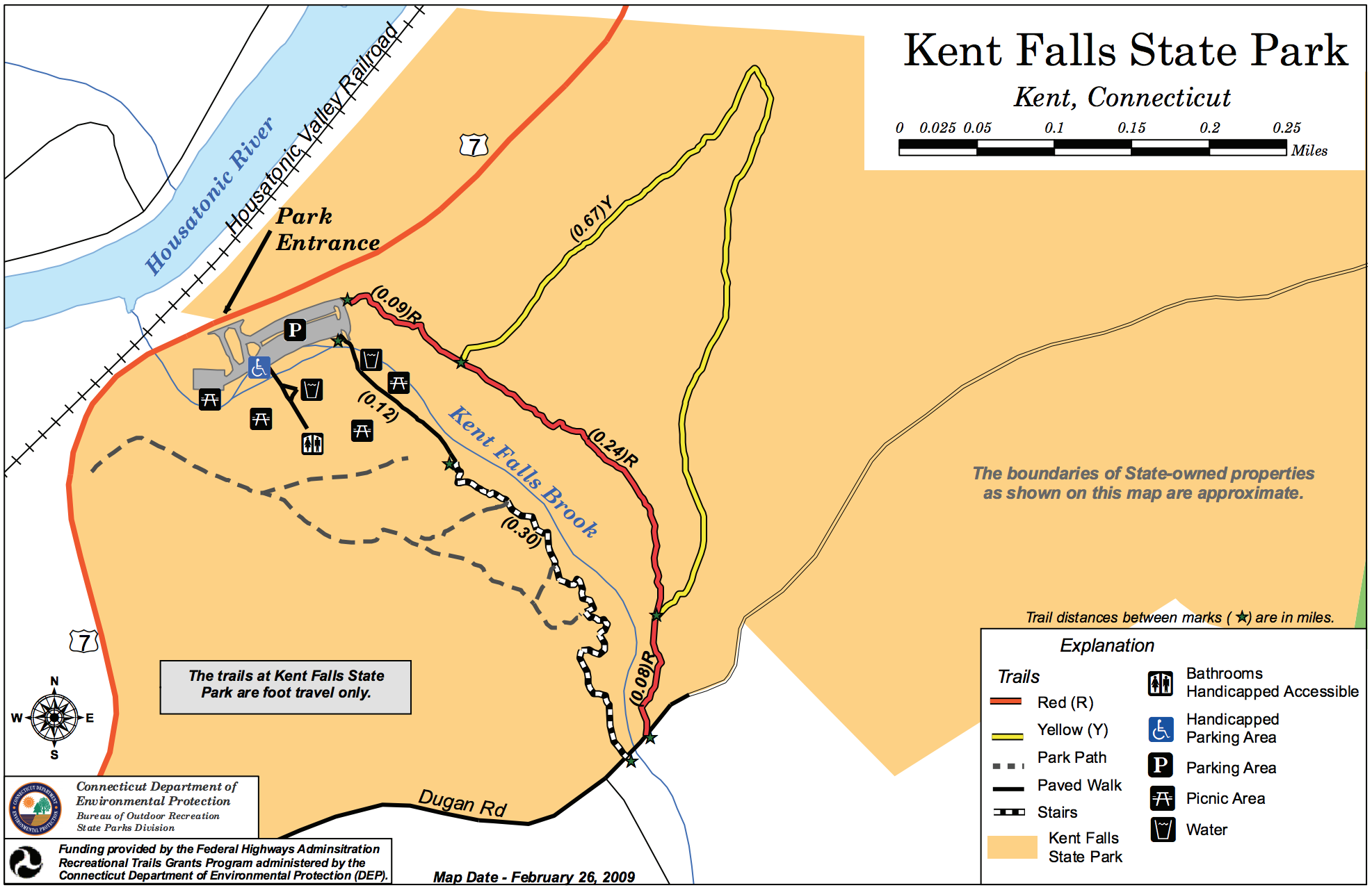 Clifty falls state park trail map