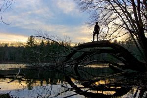 Allanach Wolf Lake Marie at Sunset