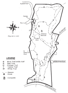 Wilton Town Forest Trail Map